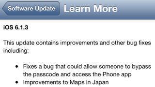 Apple Is Finally Fixing the iPhone's Lock Screen Flaw with iOS 6.1.3